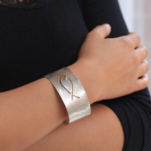 Fish cuff bangle - by Norma